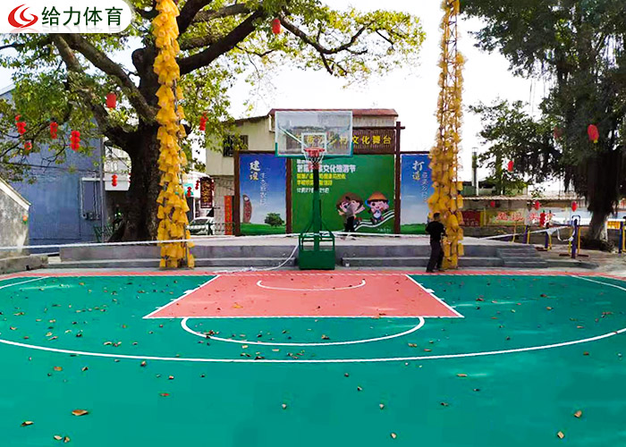彩色籃球場造價