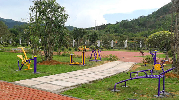 南寧好和家園小區健身器材安裝故事