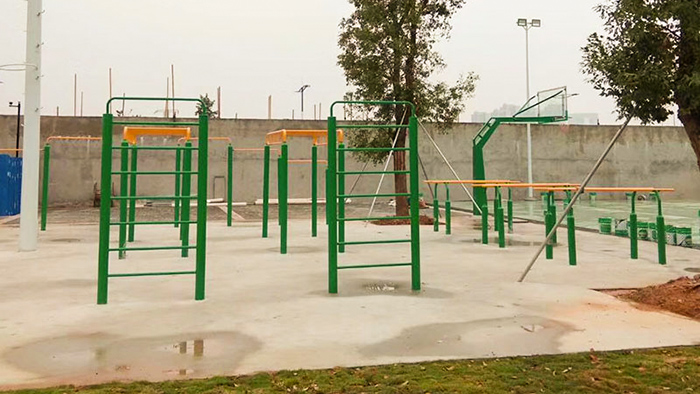 中山浪網小學戶外健身器材套系增添完成