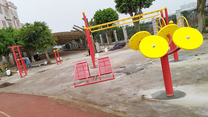 佛山市南海區大瀝鎮水頭小學安裝給力體育戶外健身器材工程案例